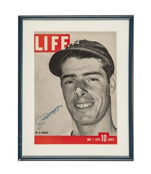 Joe DiMaggio Signed Life Magazine 